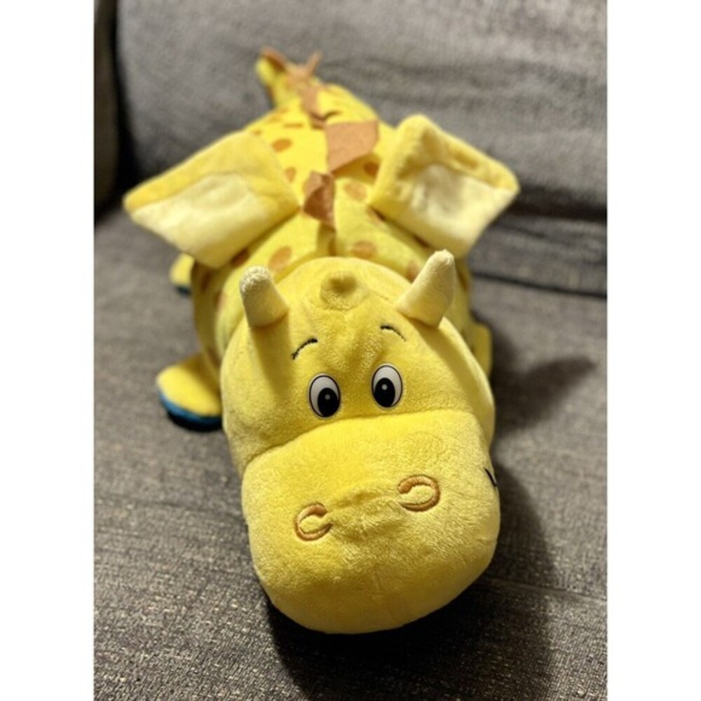 Flip A Zoo Reversible Plush Giraffe Dragon Unicorn Stuffed Animal Yellow White